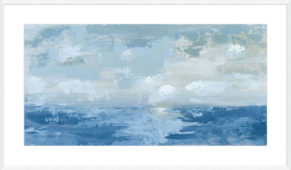 Silver Blue Sea Wall Art