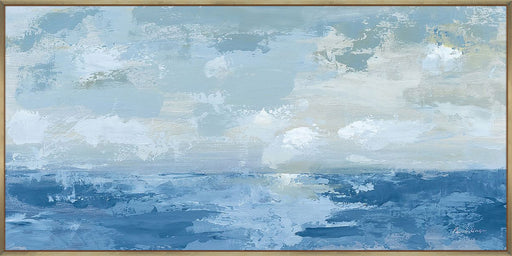 Silver Blue Sea Wall Art