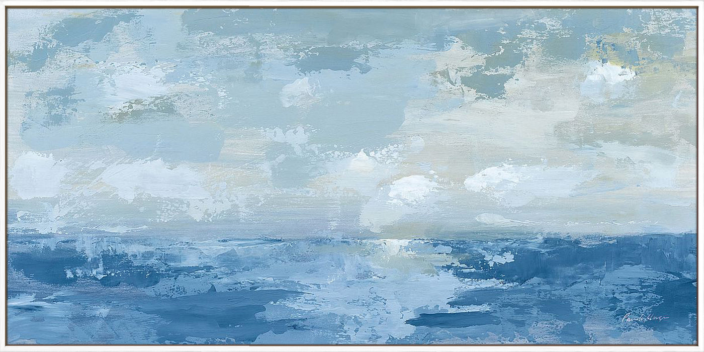 Silver Blue Sea Wall Art