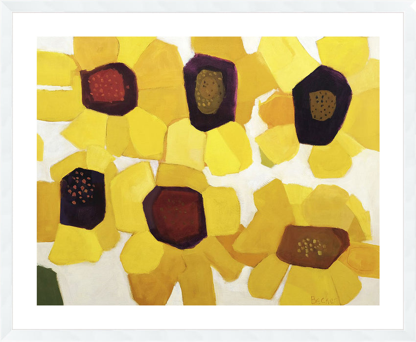 Six Sunflowers Wall Art