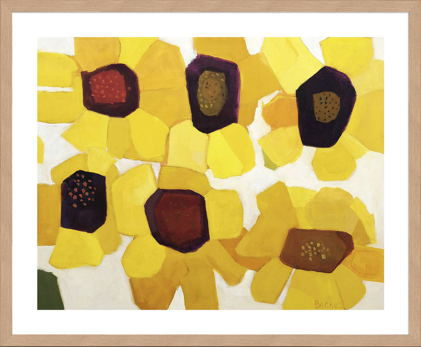 Six Sunflowers Wall Art