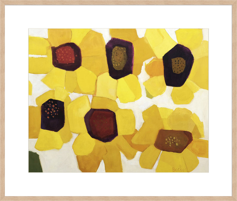 Six Sunflowers Wall Art