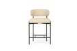 Soho Counter Stool - Linen - Black 64cm