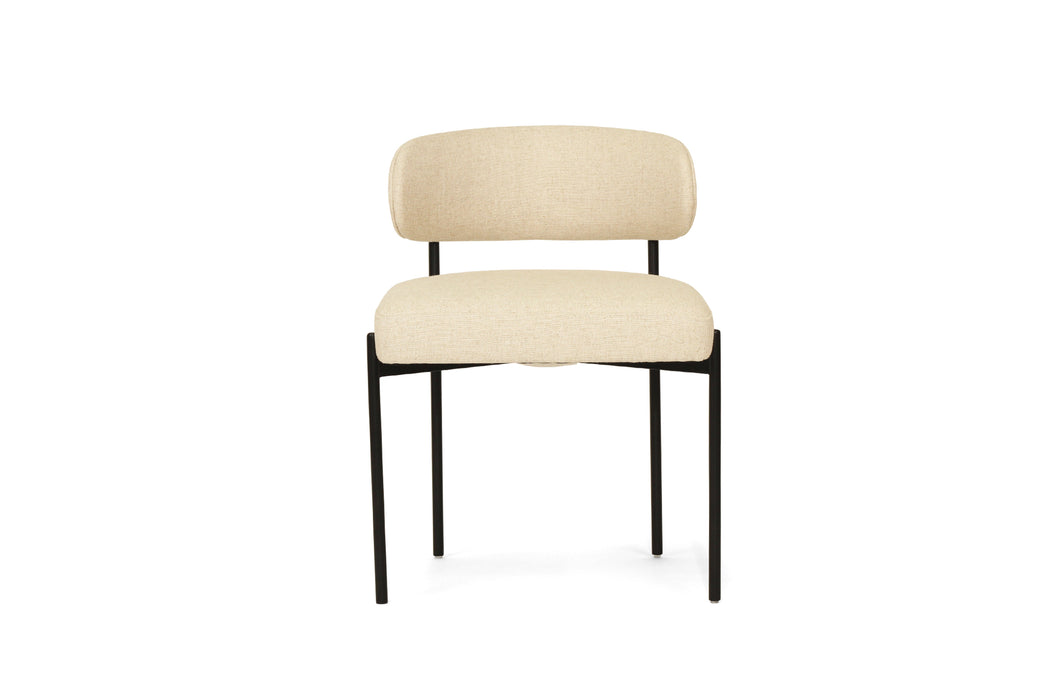 Soho Dining Chair - Linen - Black
