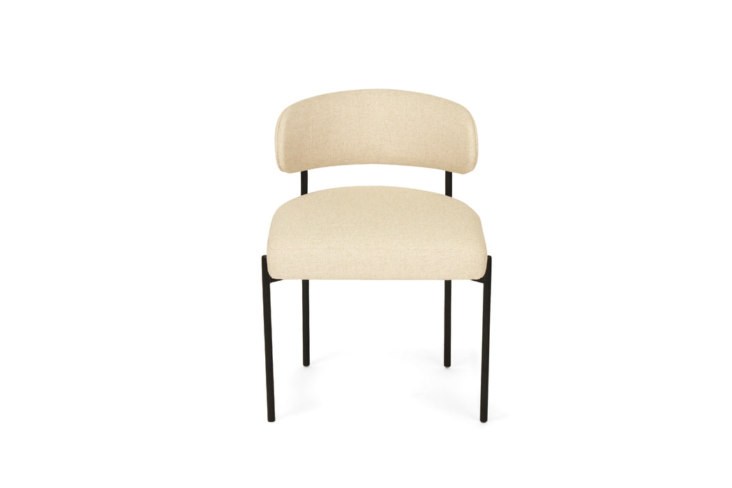 Soho Dining Chair - Linen - Black