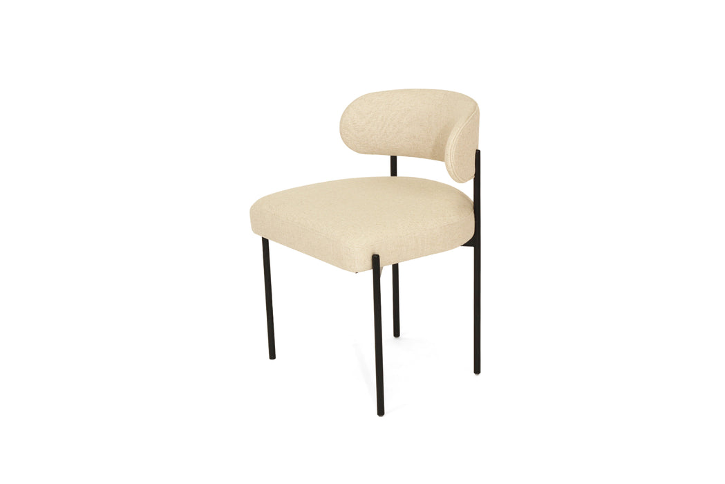 Soho Dining Chair - Linen - Black