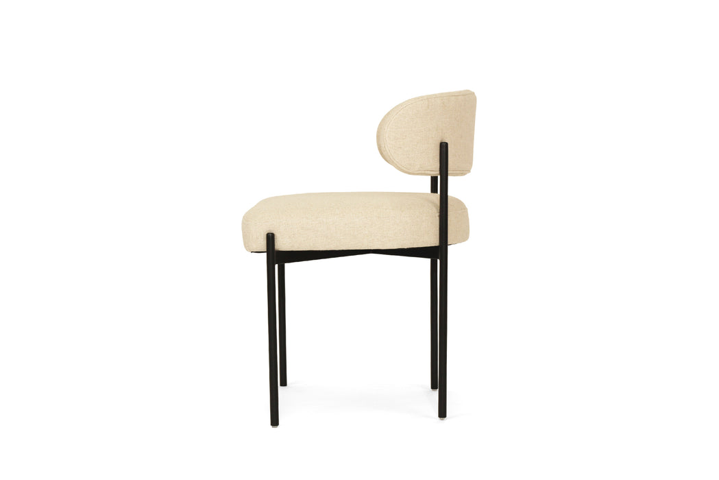 Soho Dining Chair - Linen - Black