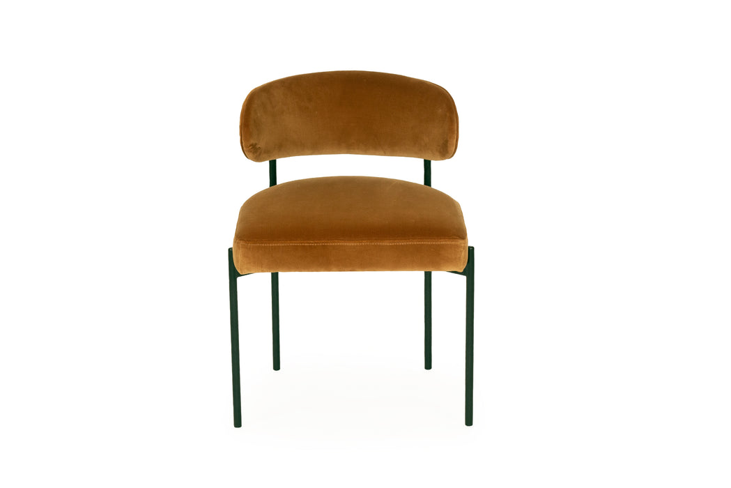 Soho Dining Chair - Rust - Black
