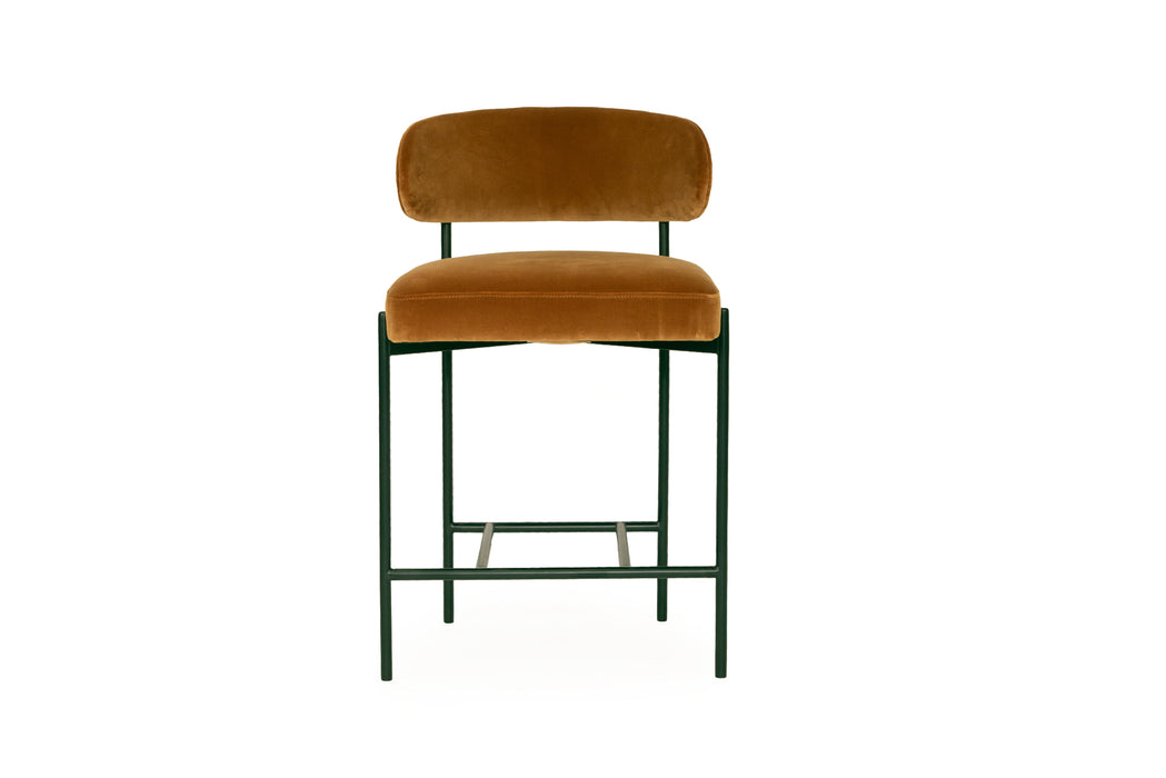 Soho Counter Stool - Rust - Black 64cm
