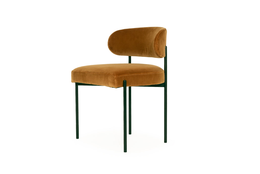Soho Dining Chair - Rust - Black
