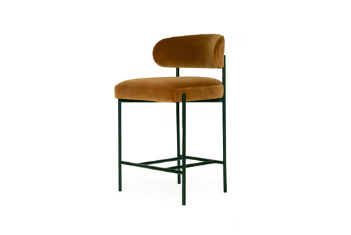 Soho Counter Stool - Rust - Black 64cm