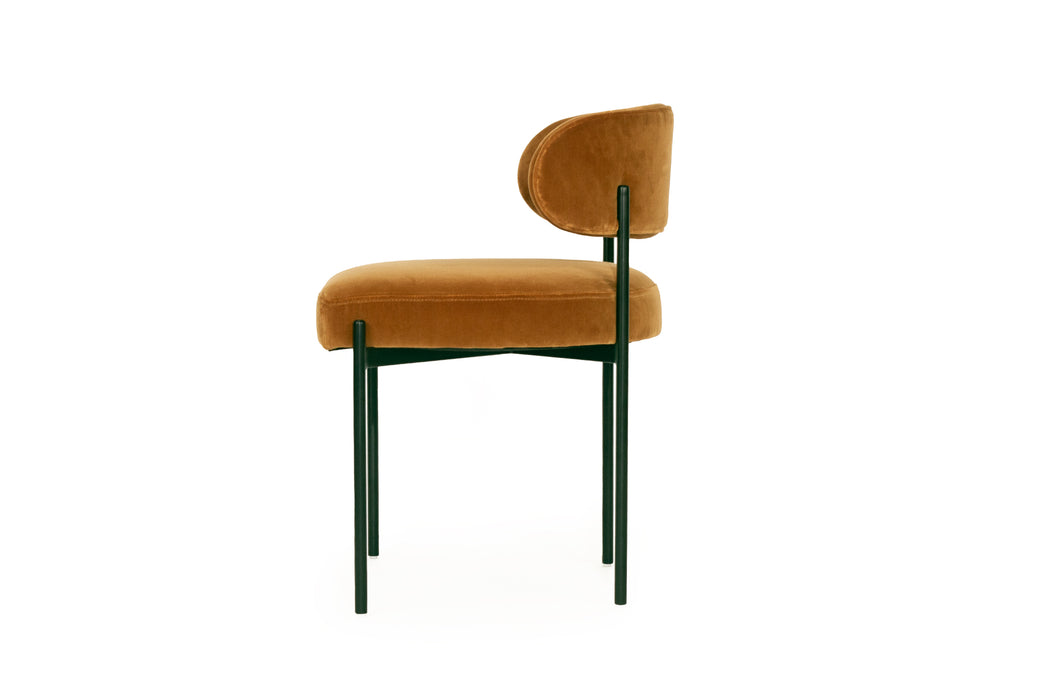 Soho Dining Chair - Rust - Black