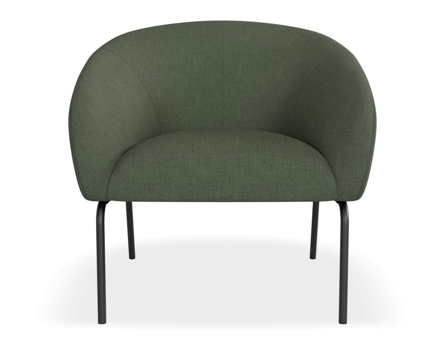 Solace Lounge Chair - Kelp Green - Brushed Matt Gold Legs