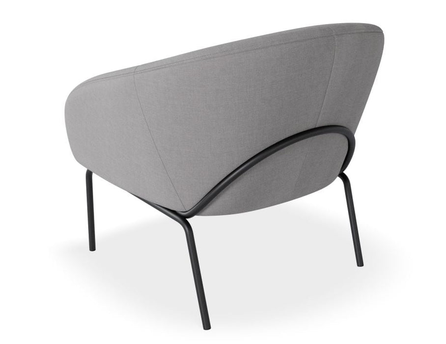 Solace Lounge Chair - Cloud Grey - Brushed Matt Bronze Legs