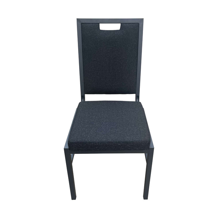 Square Back Function Chair - Black Fabric