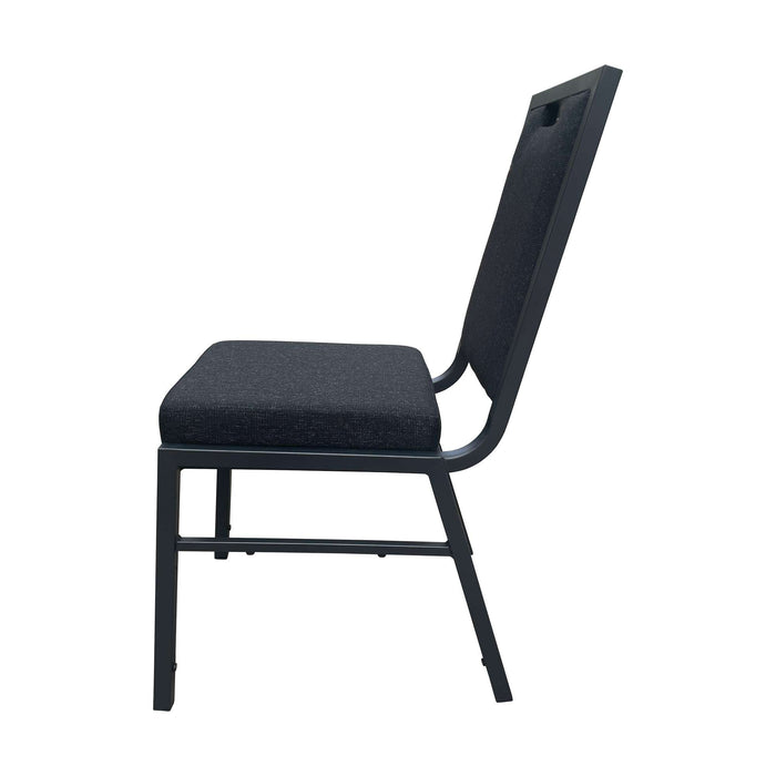Square Back Function Chair - Black Fabric