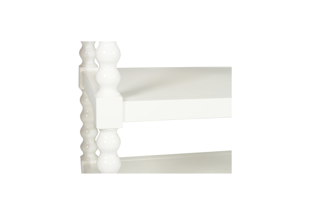 Stradbroke Bobbin Bedside Table - White
