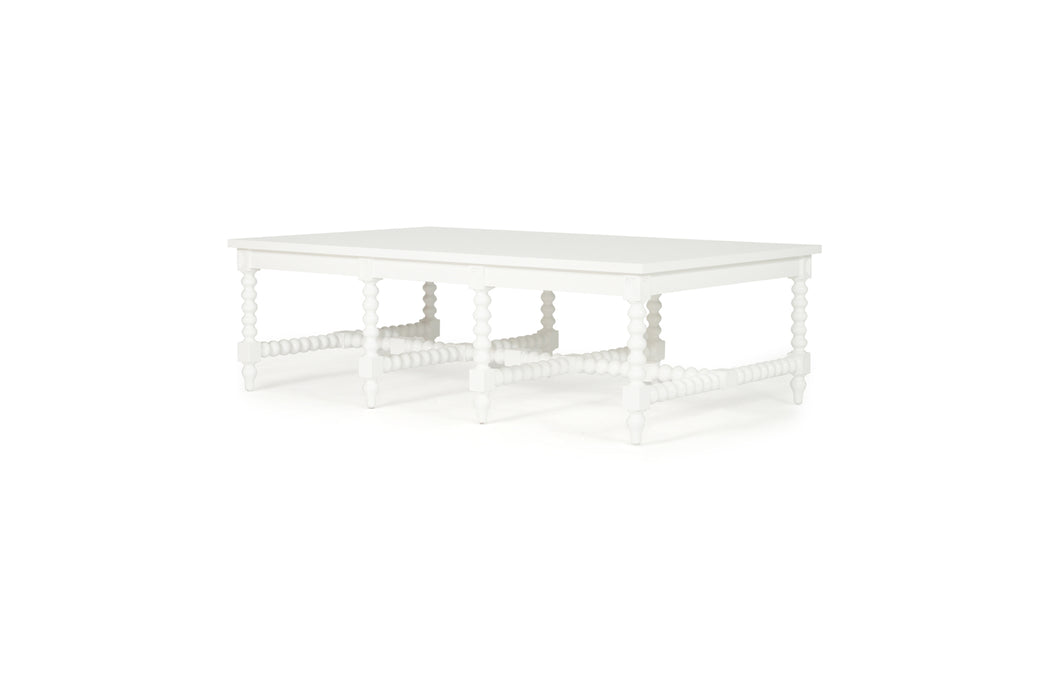 Stradbroke Bobbin Coffee Table - White