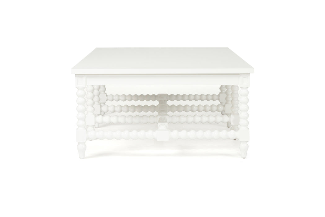 Stradbroke Bobbin Coffee Table - White
