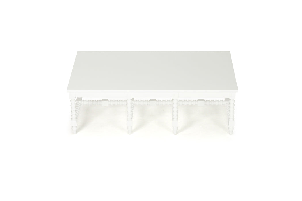 Stradbroke Bobbin Coffee Table - White