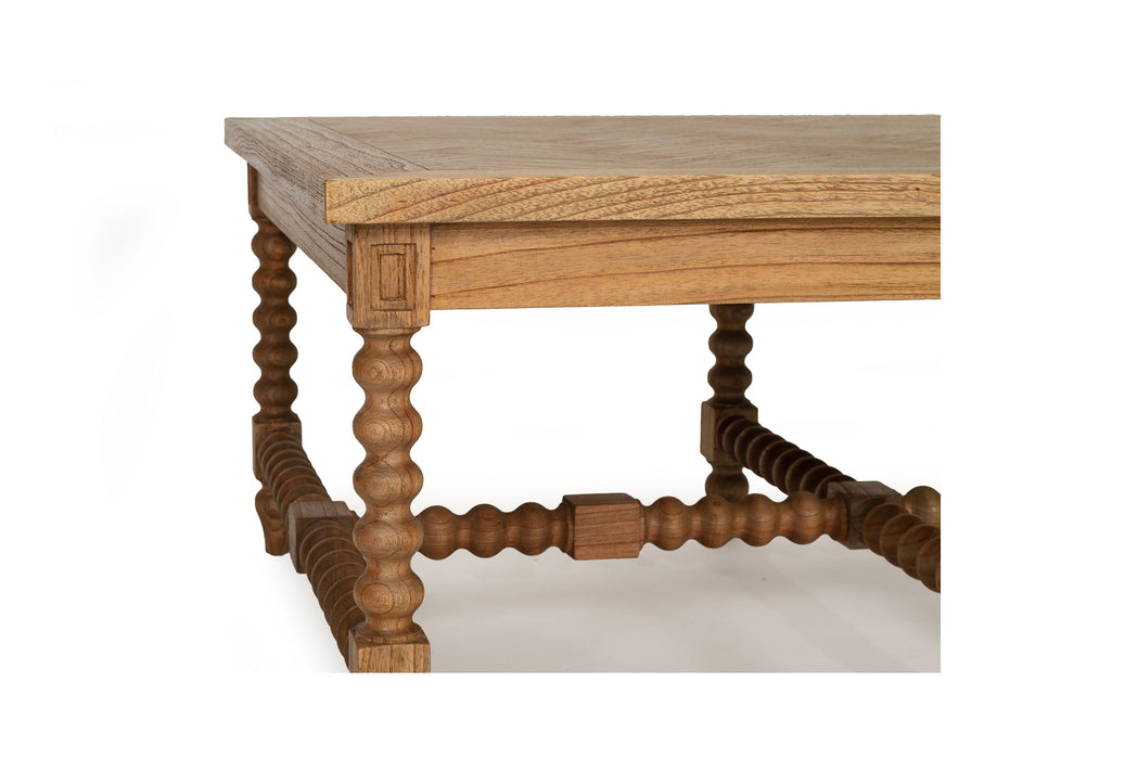 Stradbroke Bobbin Coffee Table - Herringbone top
