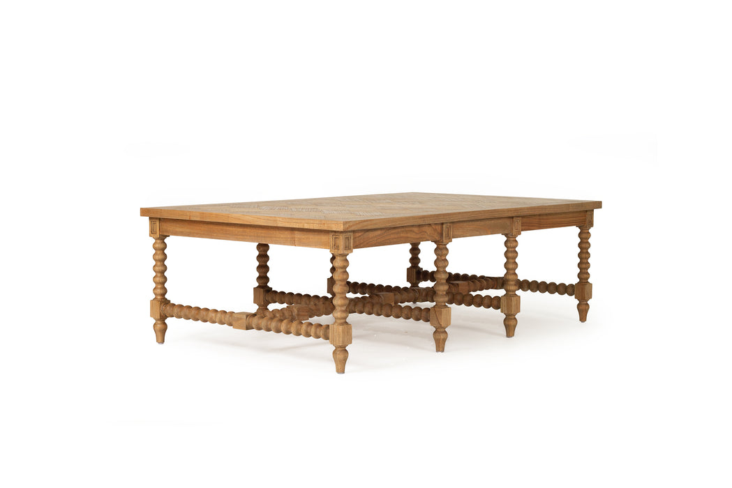 Stradbroke Bobbin Coffee Table - Herringbone top