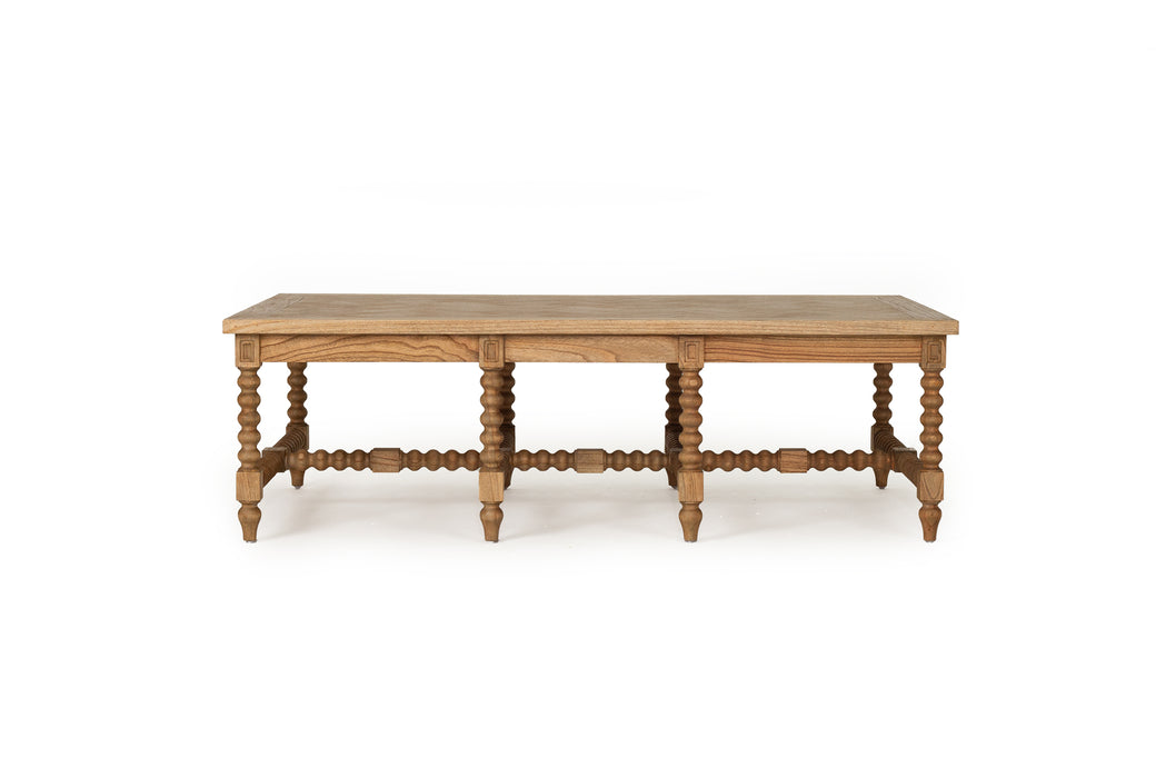Stradbroke Bobbin Coffee Table - Herringbone top
