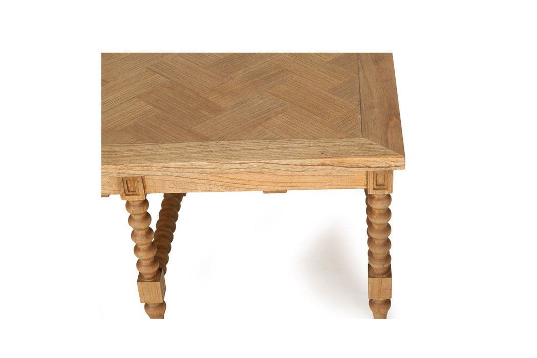 Stradbroke Bobbin Coffee Table - Herringbone top