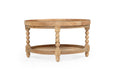Stradbroke Bobbin Coffee Table - Round - Weathered Oak 80cm