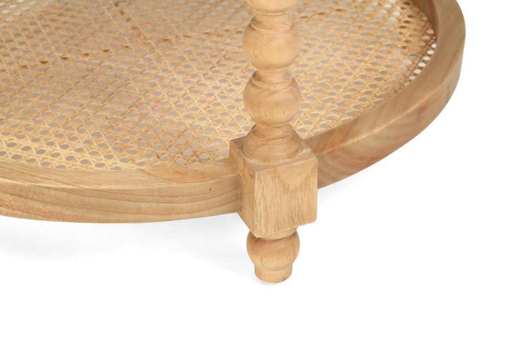 Stradbroke Bobbin Coffee Table - Round - Weathered Oak 80cm