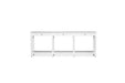 Stradbroke Bobbin Console Table - White - 3 Drawer - White 220cm