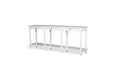 Stradbroke Bobbin Console Table - White - 3 Drawer - White 220cm