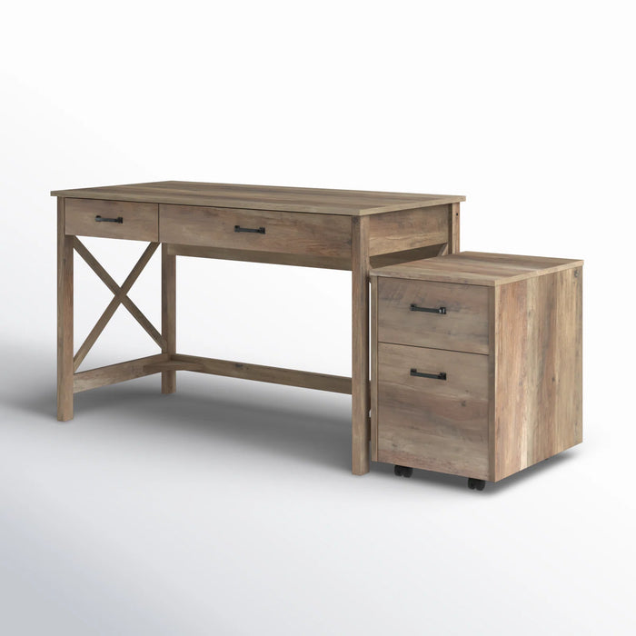 Alaska 1.2M Writing Desk - Rustic Oak