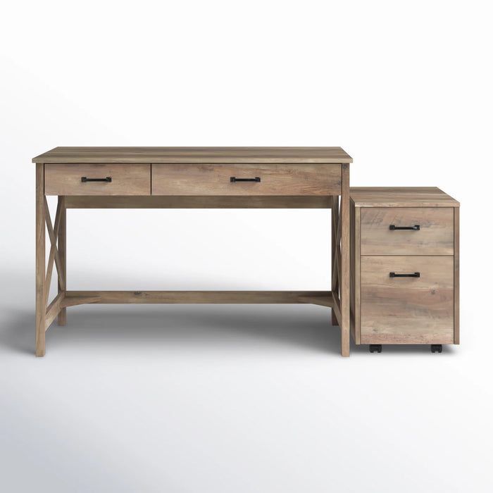 Alaska 1.2M Writing Desk - Rustic Oak