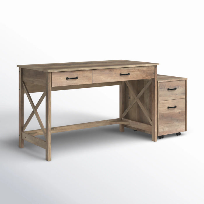 Alaska 1.2M Writing Desk - Rustic Oak