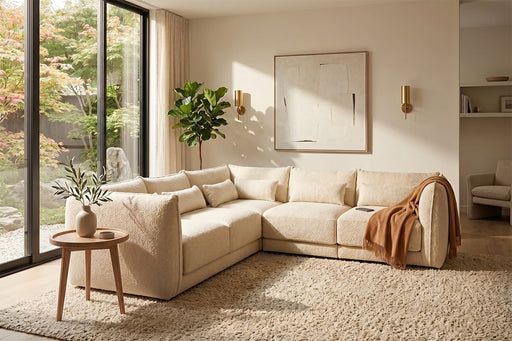 Sunday Modular Sofa - Ivory Boucle - Armless
