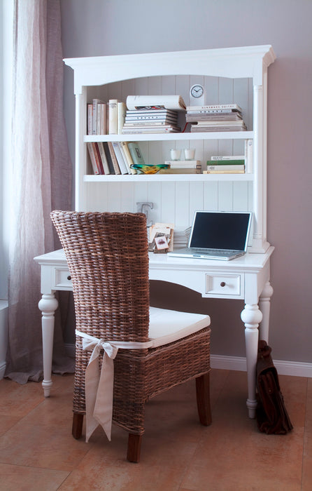 NovaSolo Provence Secretary Desk with Hutch