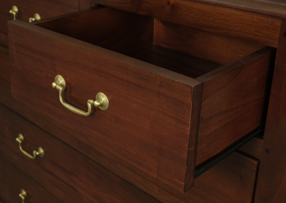 Tasmania 5 Drawer Tallboy (Mahogany)