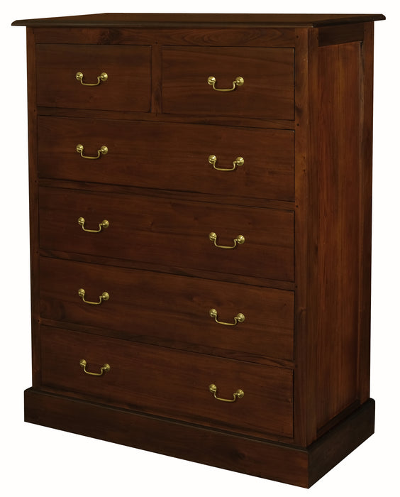 Tasmania 6 Drawer Tallboy (Mahogany)