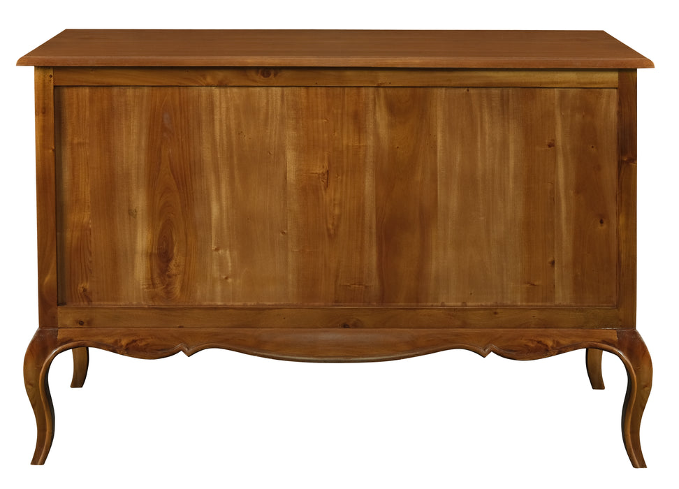 French Provincial 7 Drawer Tallboy (Light Pecan)