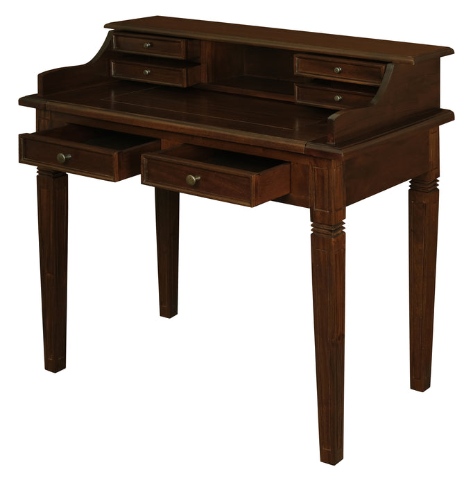 Winston 6 Drawer Writing Desk (Mahogany)
