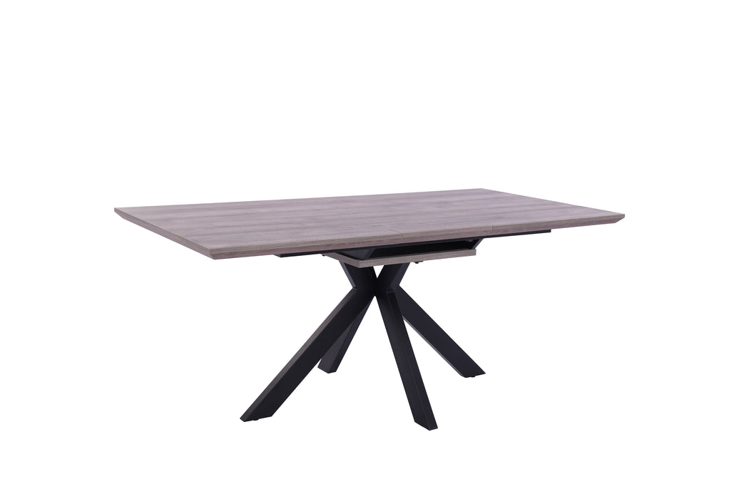 Tivoli Scratch Resistant Fixed Dining Table Grey Oak