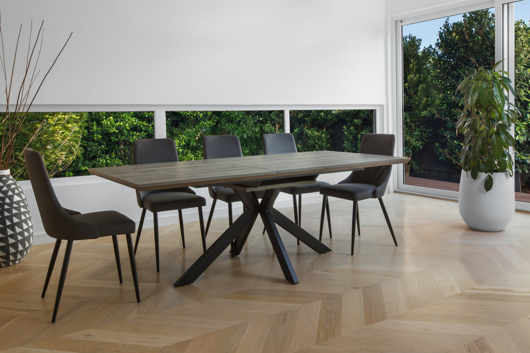 Tivoli Scratch Resistant Dining Table Grey Oak