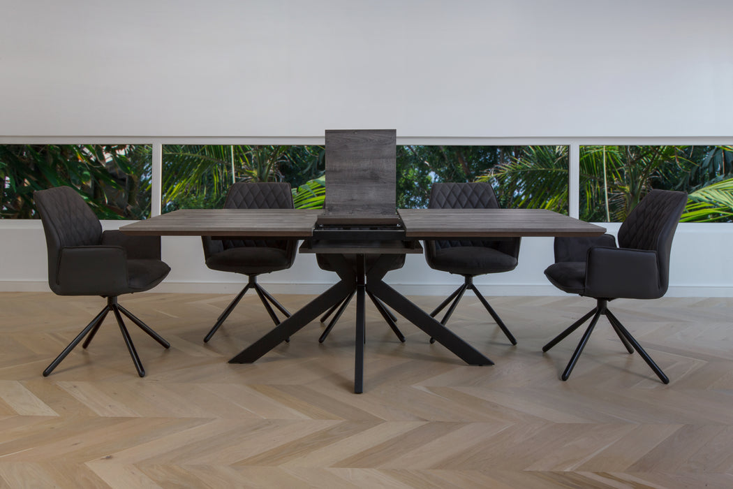 Tivoli Scratch Resistant Dining Table Grey Oak