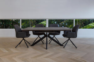 Tivoli Scratch Resistant Dining Table Grey Oak