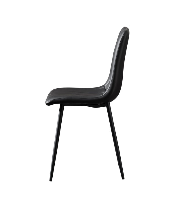 Theo Chair Black Faux Leather