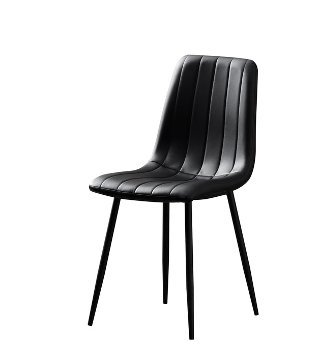 Theo Chair Black Faux Leather