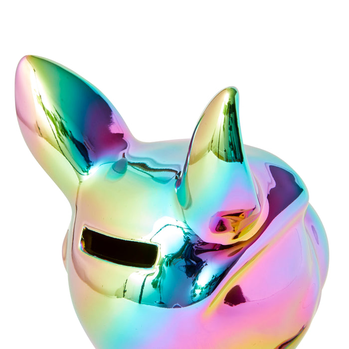Bulldog Tray Rectangle, Metallic Rainbow - Brass