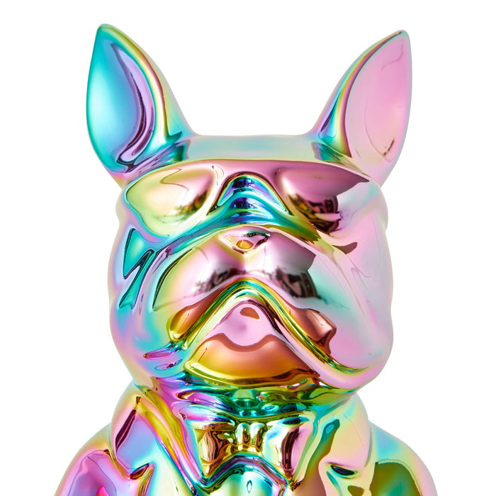 Bulldog Tray Rectangle, Metallic Rainbow - Brass