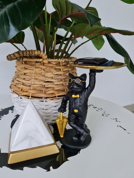 Bulldog, Umbrella, Black - Brass
